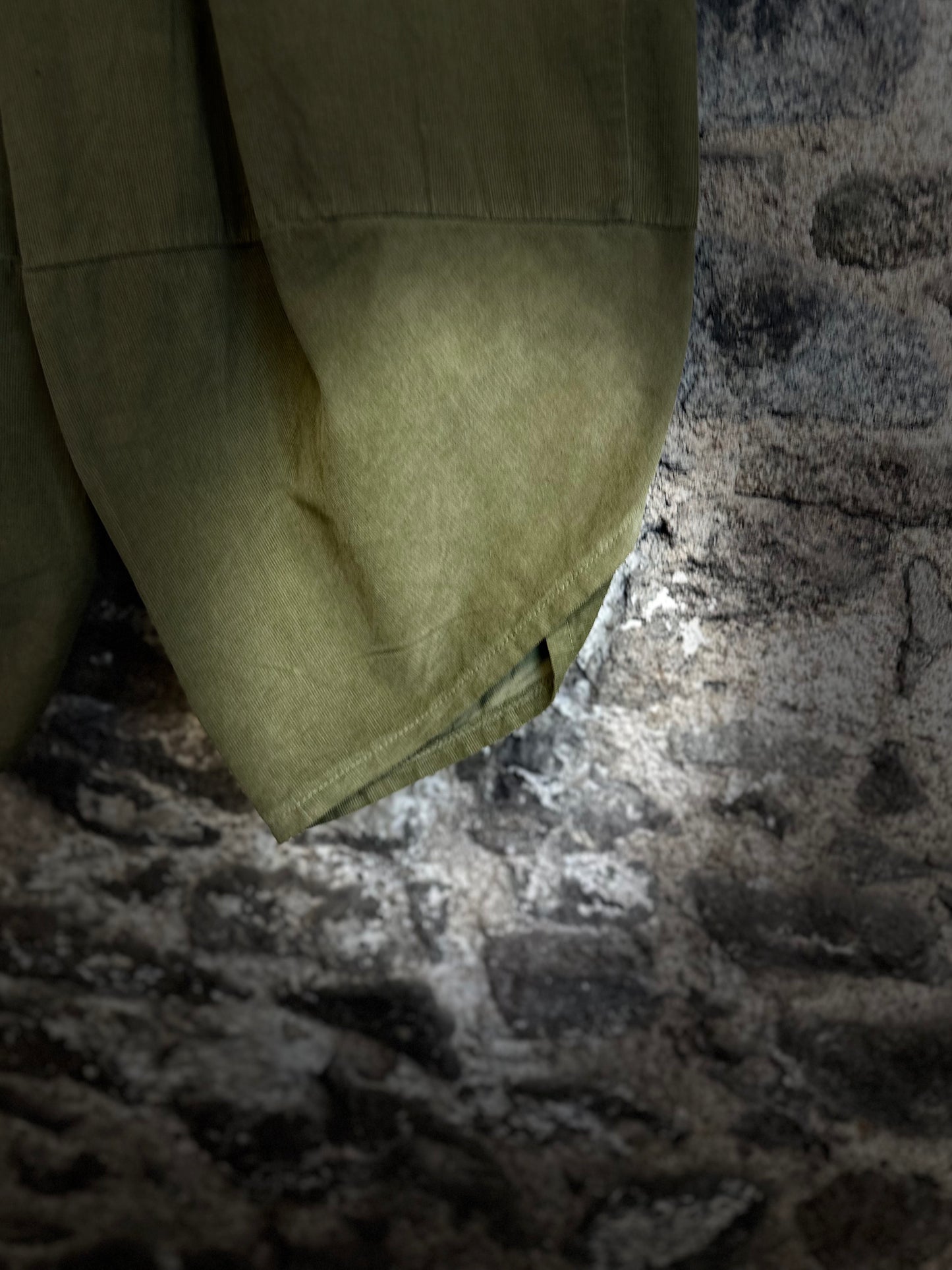 “Toni “ sage green Italian needle corduroy cocoon cullottes