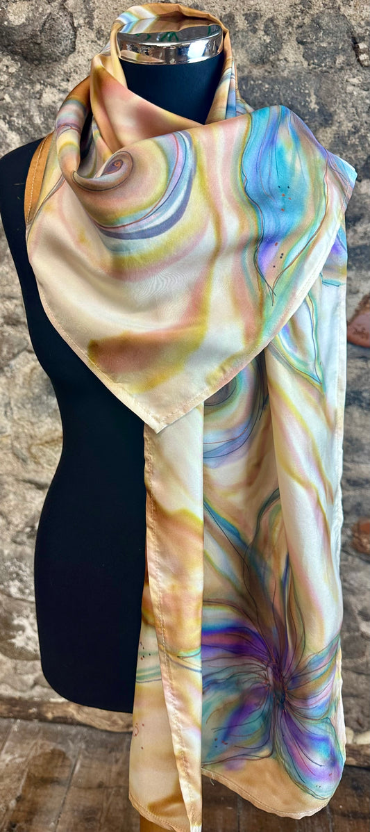 Lorshadesign Handpainted silk scarfs