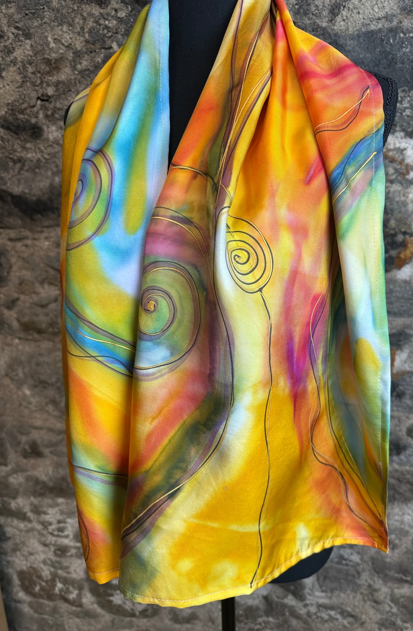 Lorshadesign Handpainted silk scarf collection