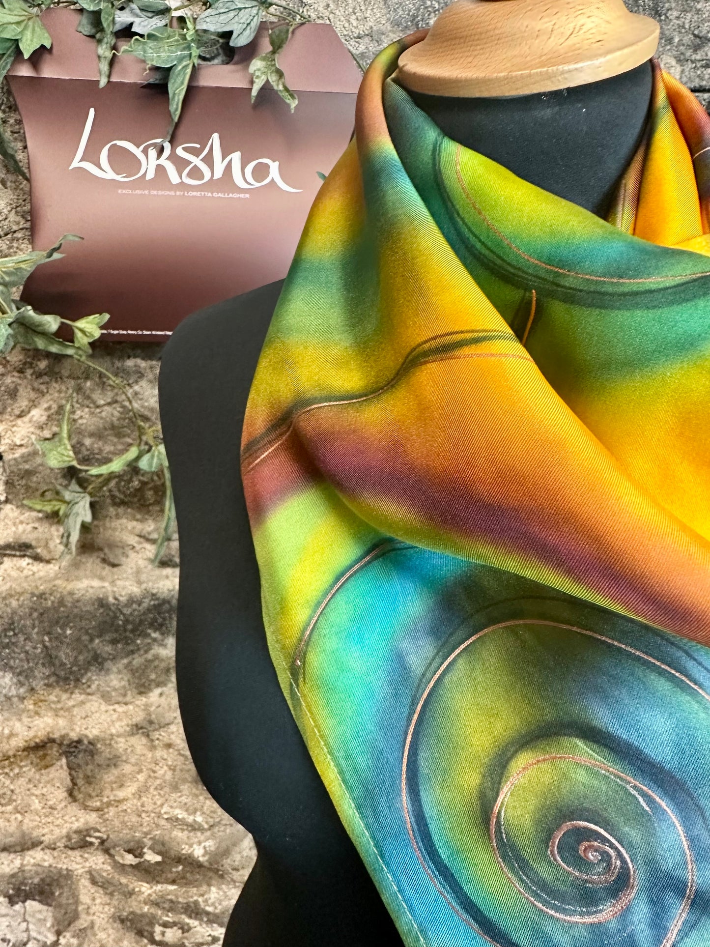 Lorshadesign Handpainted silk scarfs