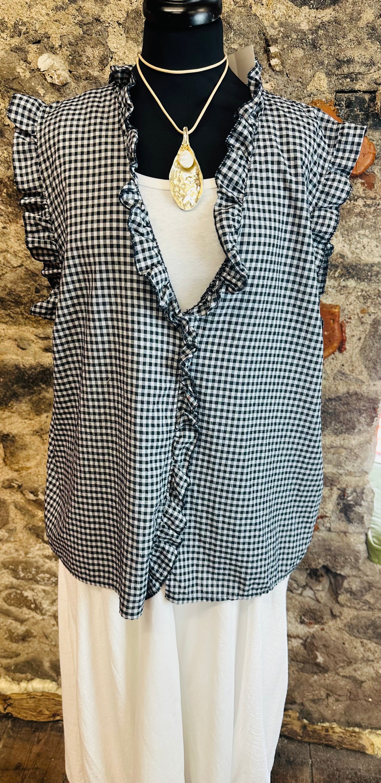 “Rosie “ navy and white Italian tunic