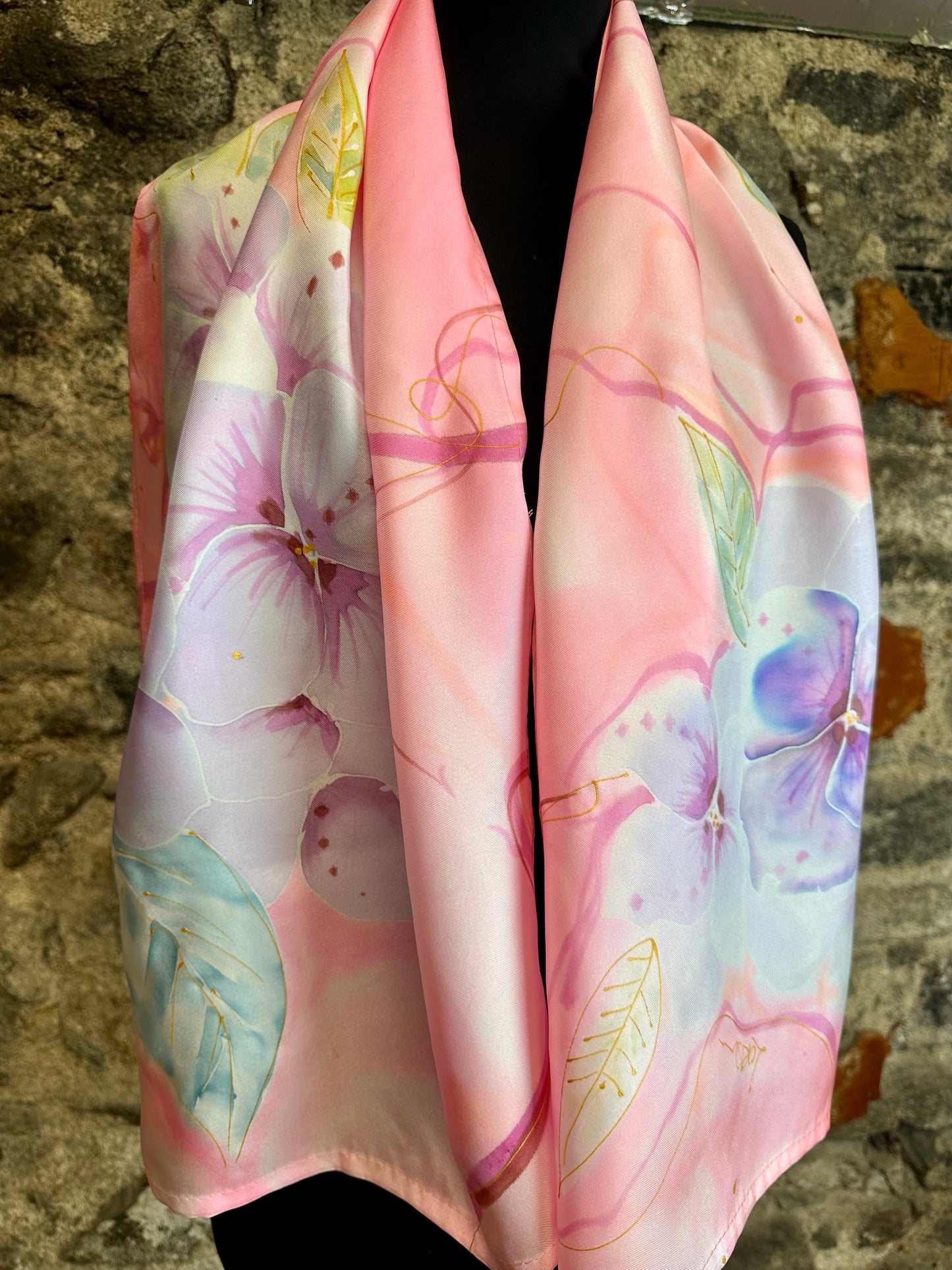 Lorshadesign Handpainted silk scarf collection