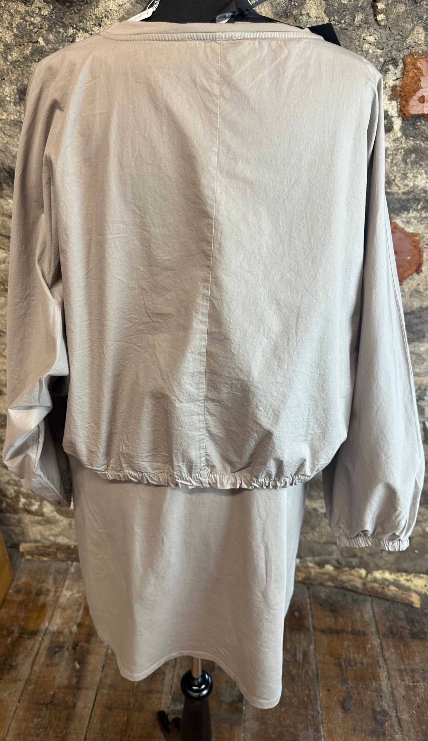 “Nancy “ contemporary cotton and jersey Italian dress