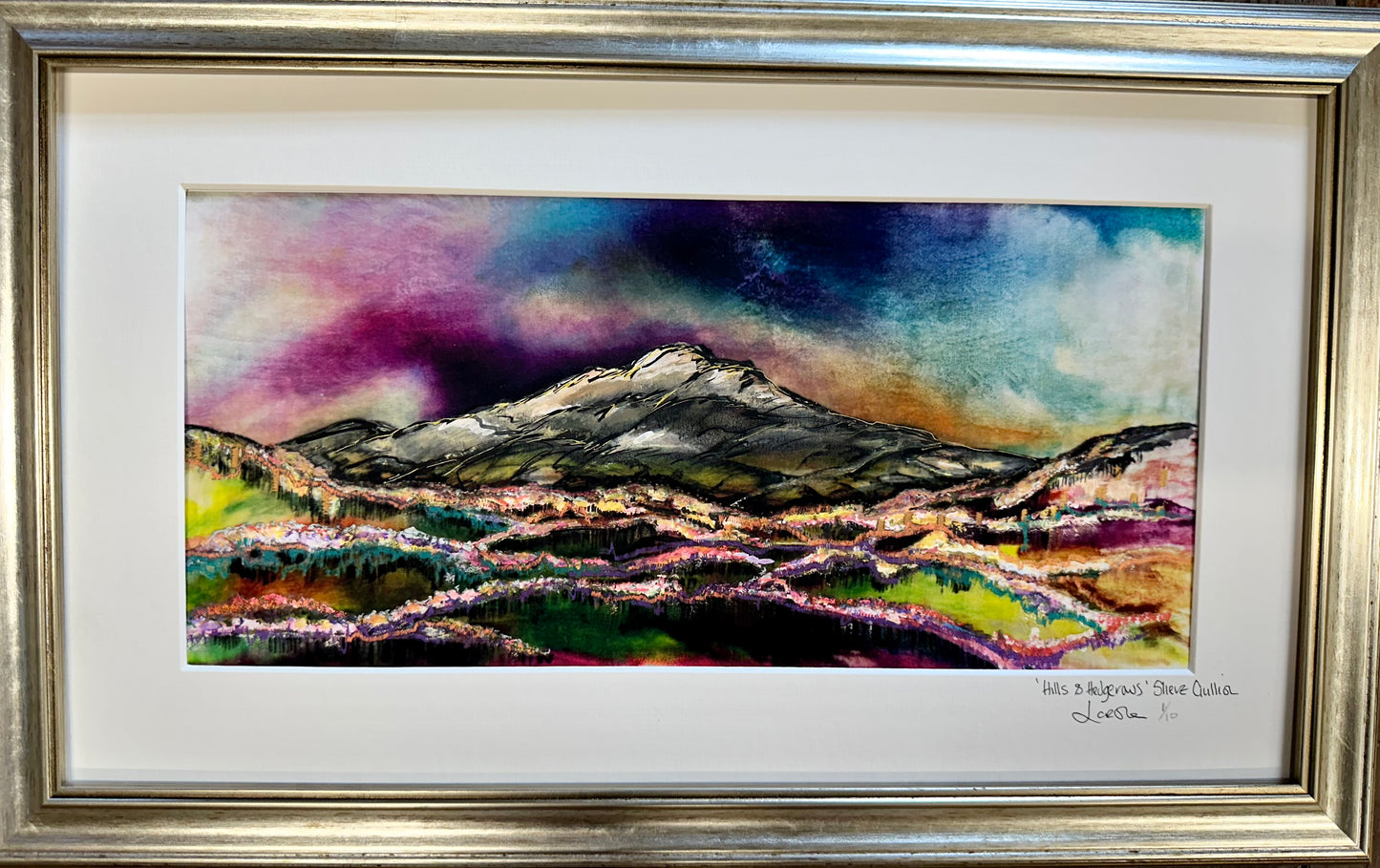 “Hills and hedgerows “framed Slieve Gullion County Armagh