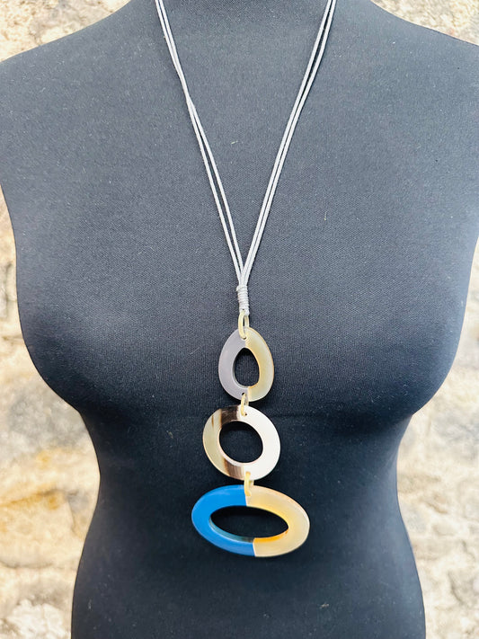 Lorsha statement acrylic adjustable neckpiece