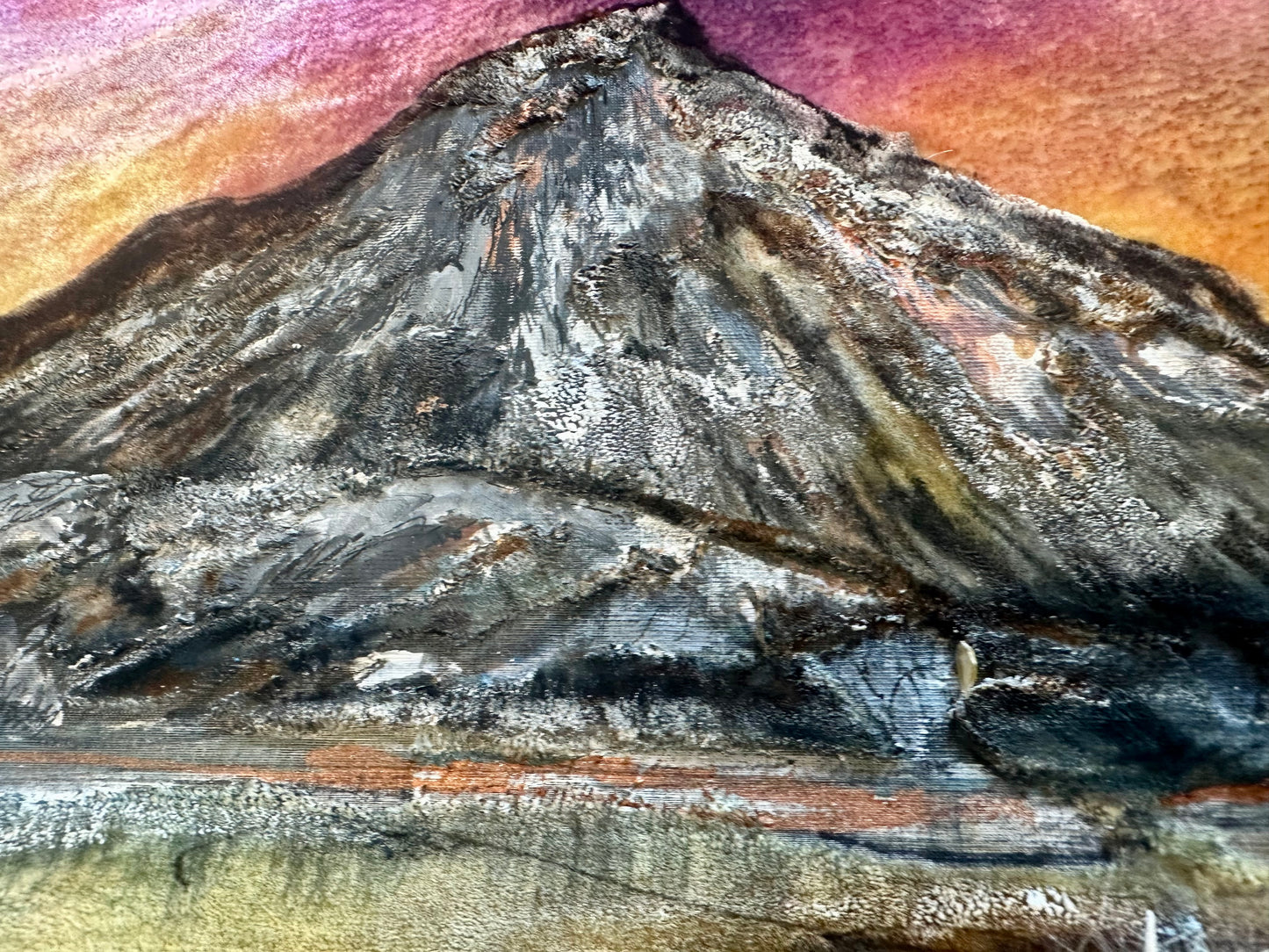 Last light of summer on Errigal