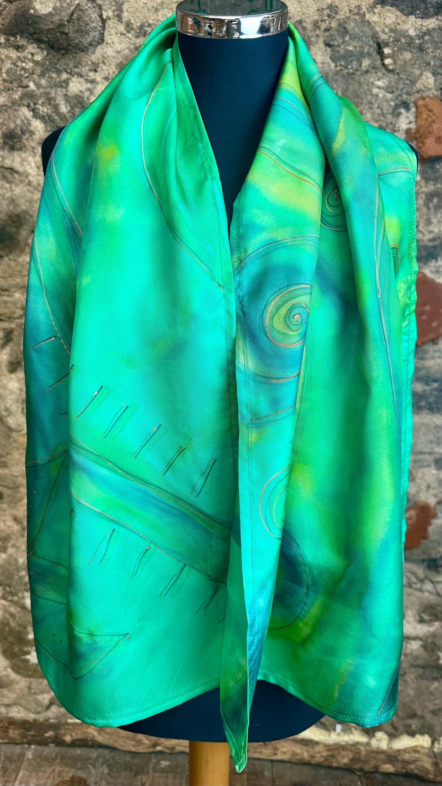 Lorshadesign Handpainted silk scarfs