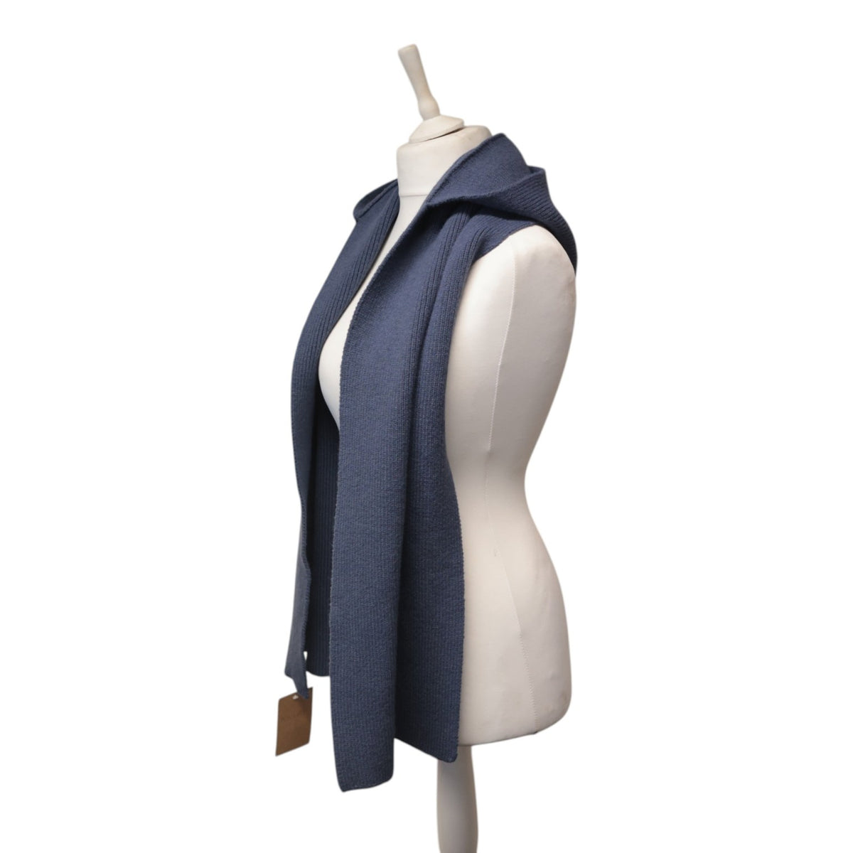 Denim grey hooded scarf