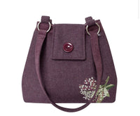 “Ava”plum embroidered bag