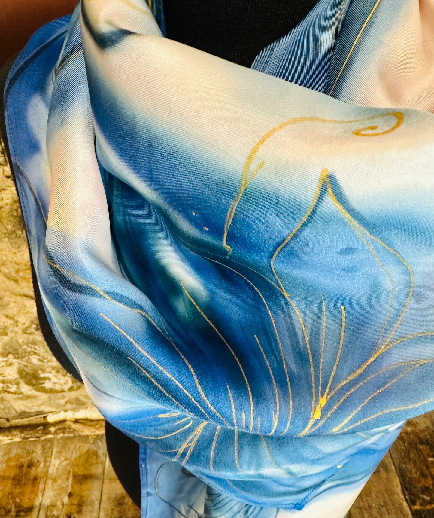 Lorshadesign Handpainted silk scarf collection