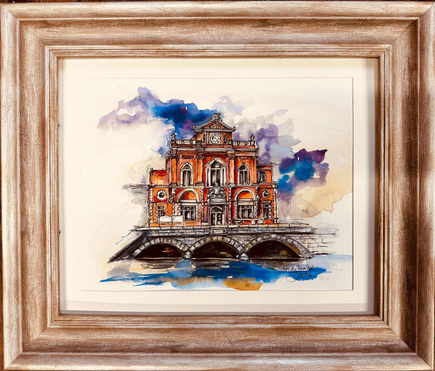 “Newry town hall “ Ltd edition print collection framed