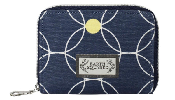 Oil cloth printed wallet purse