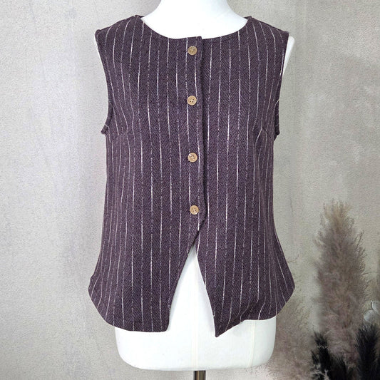 “Freya “plum Italian waistcoat