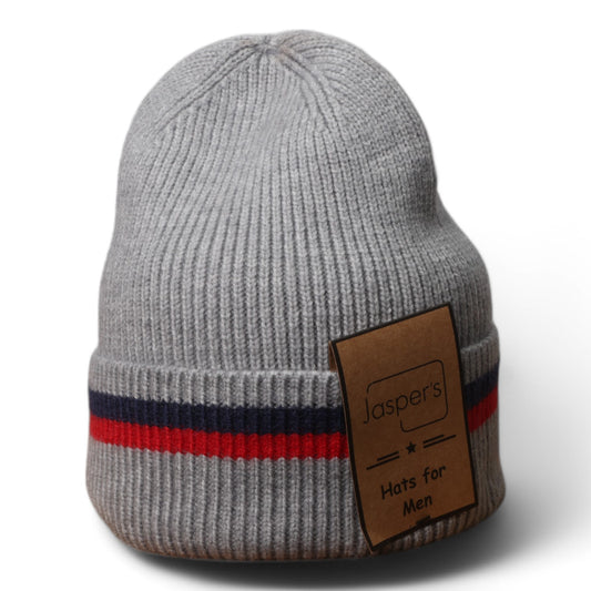 “ for him “ double stripe grey beanie