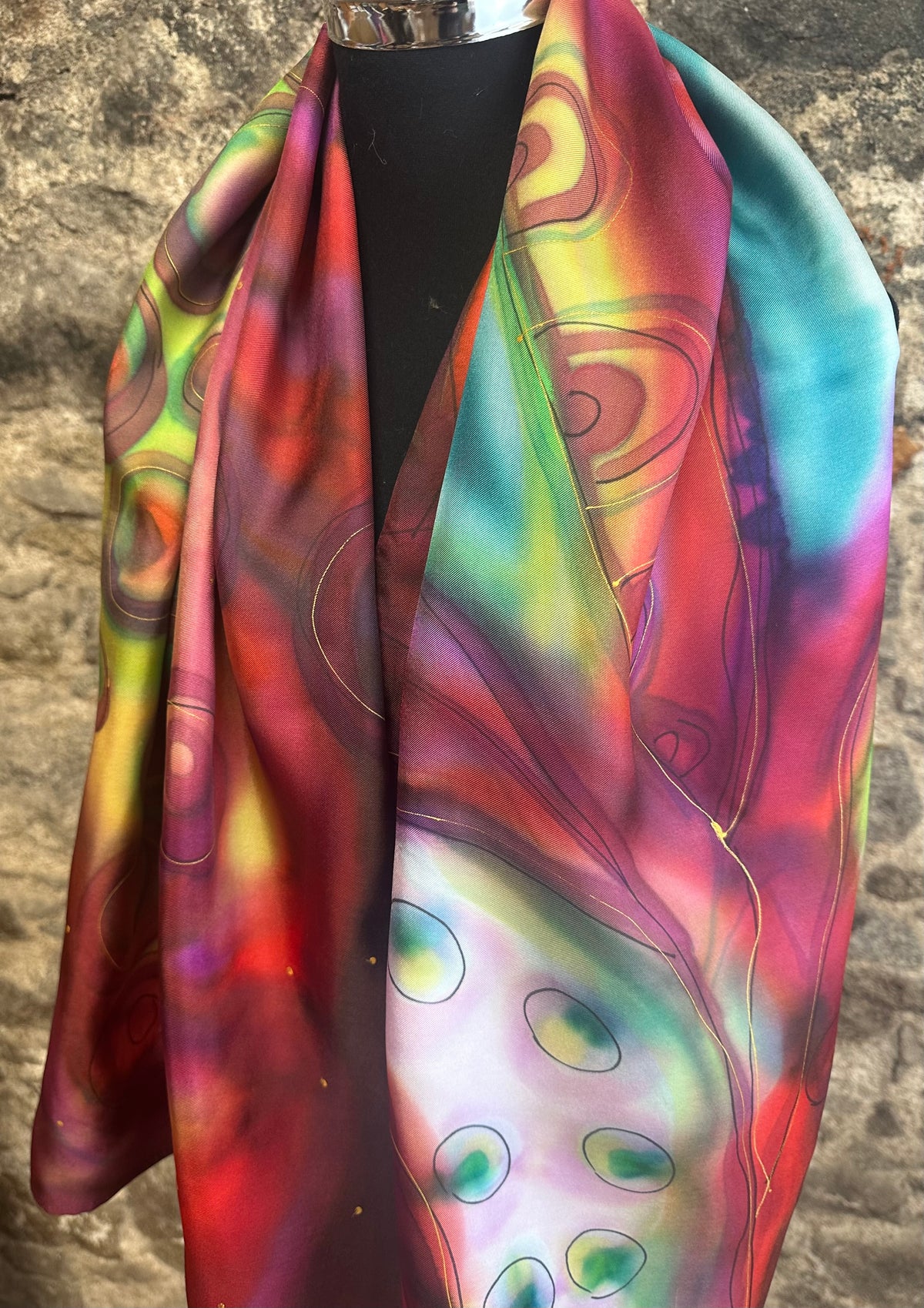 Lorsha Handpainted silk scarfs