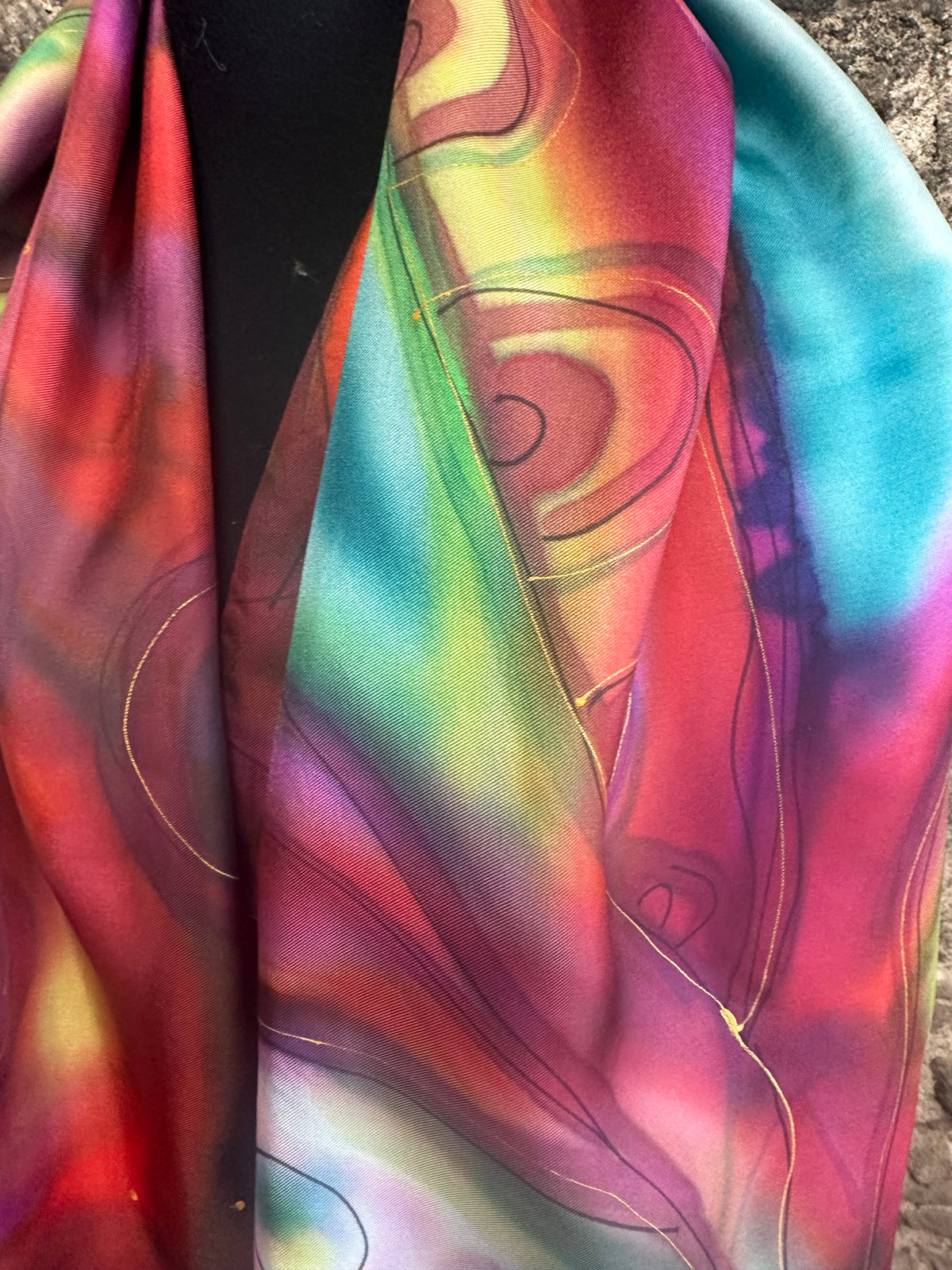 Lorsha Handpainted silk scarfs