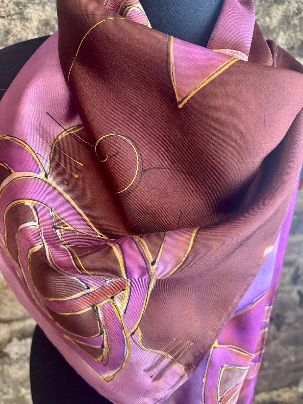 Lorsha Handpainted silk scarfs