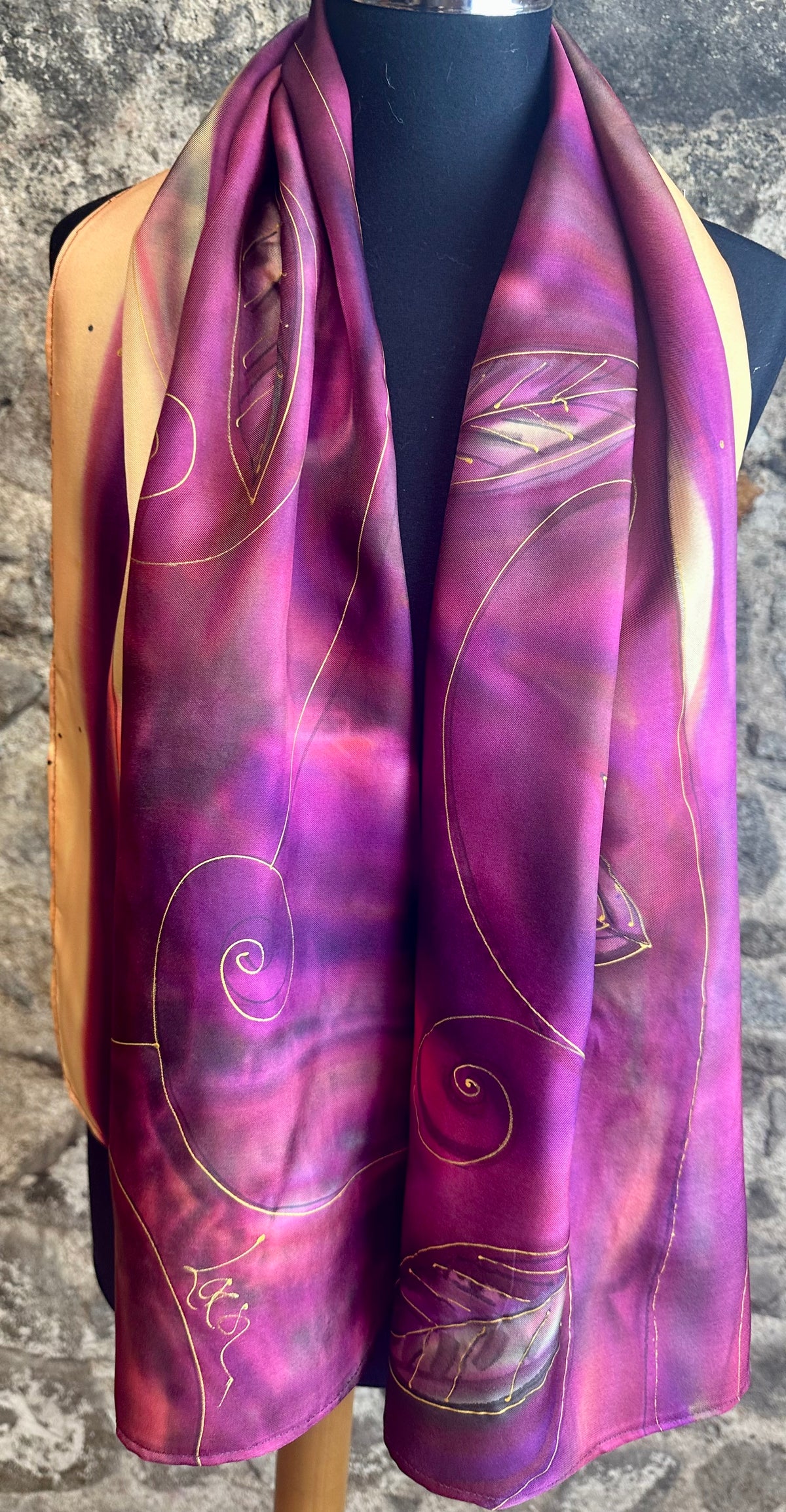 Lorsha Handpainted silk scarfs