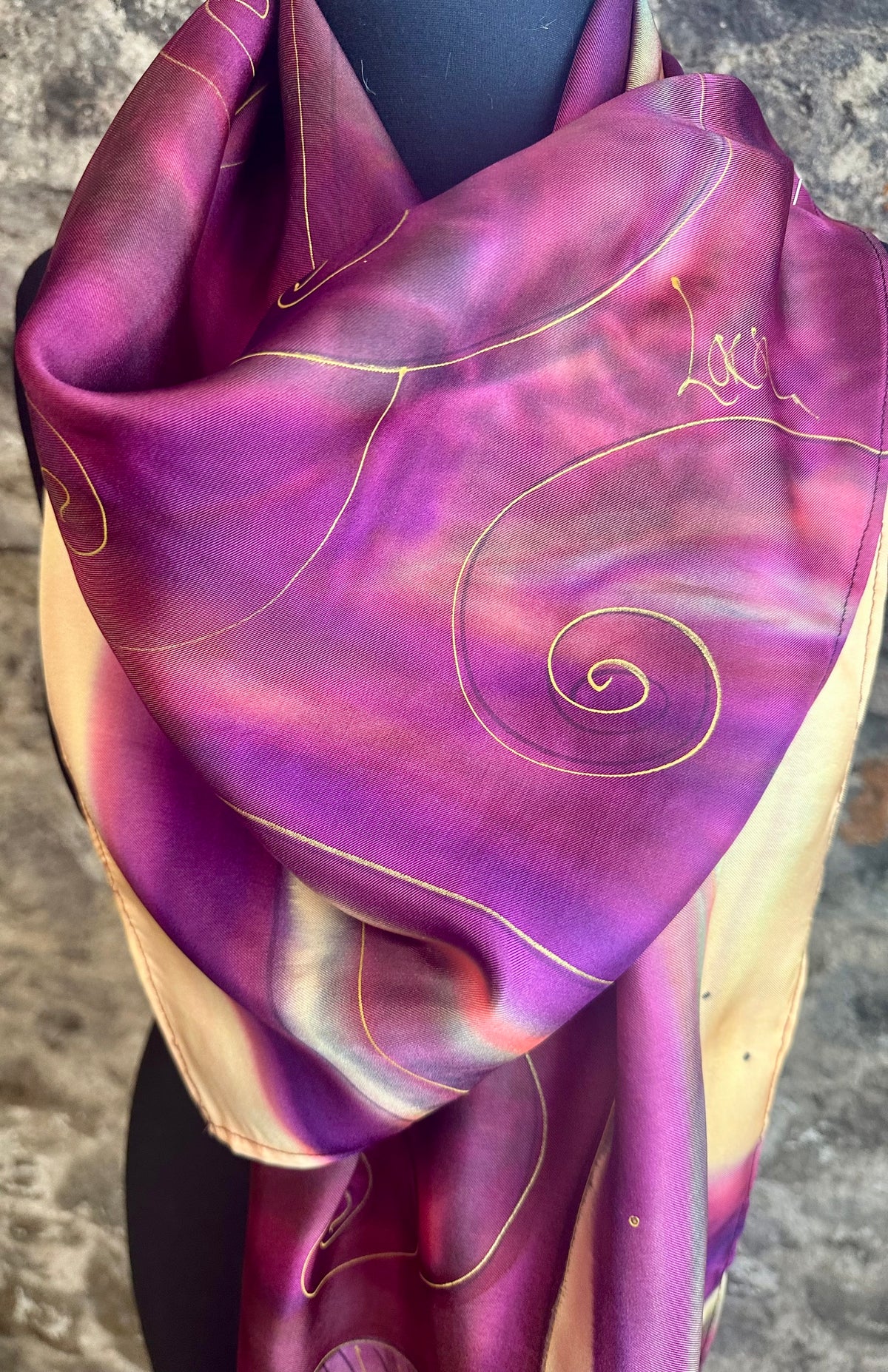 Lorsha Handpainted silk scarfs