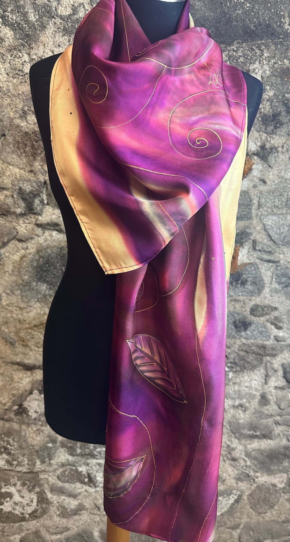 Lorsha Handpainted silk scarfs