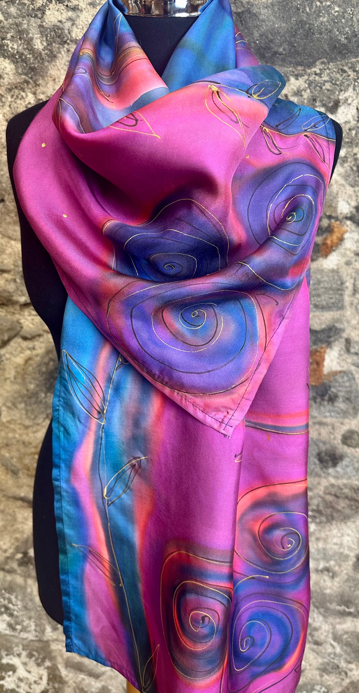 Lorsha “go raibh maith agat “ thankyou silk scarf