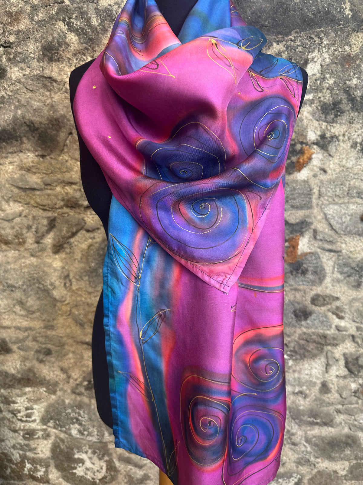 Lorsha “go raibh maith agat “ thankyou silk scarf