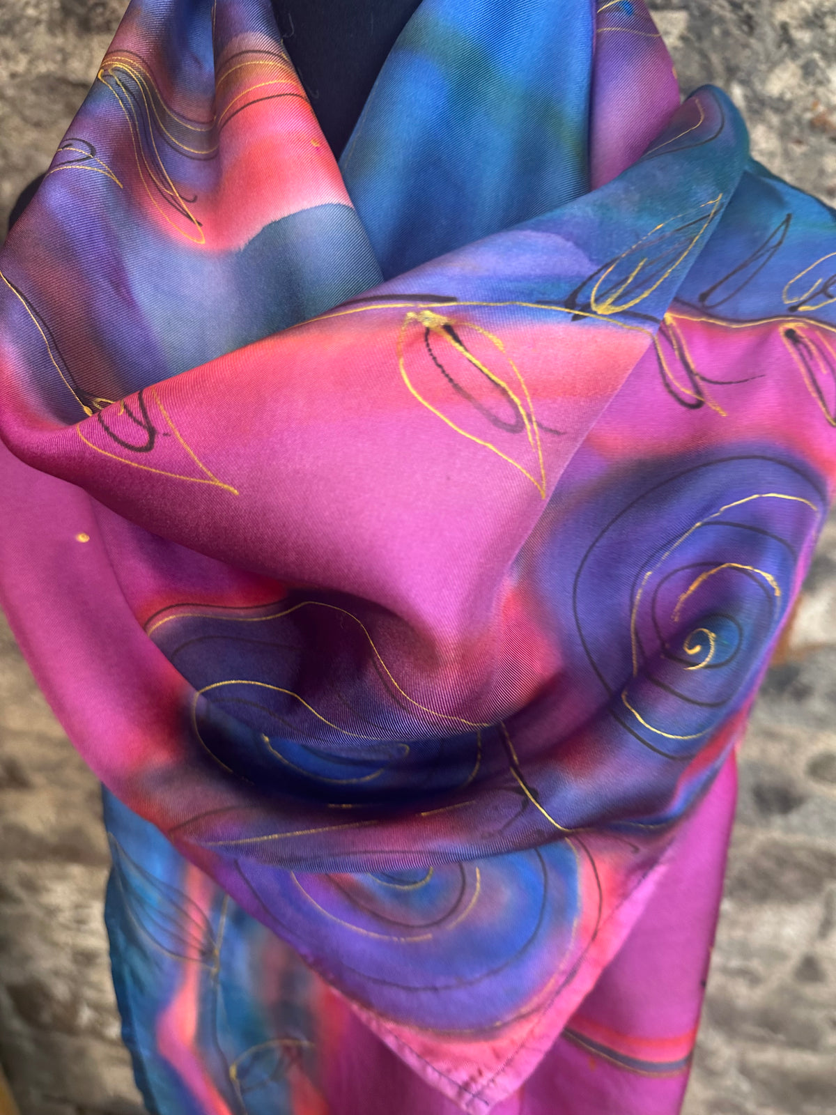 Lorsha “go raibh maith agat “ thankyou silk scarf