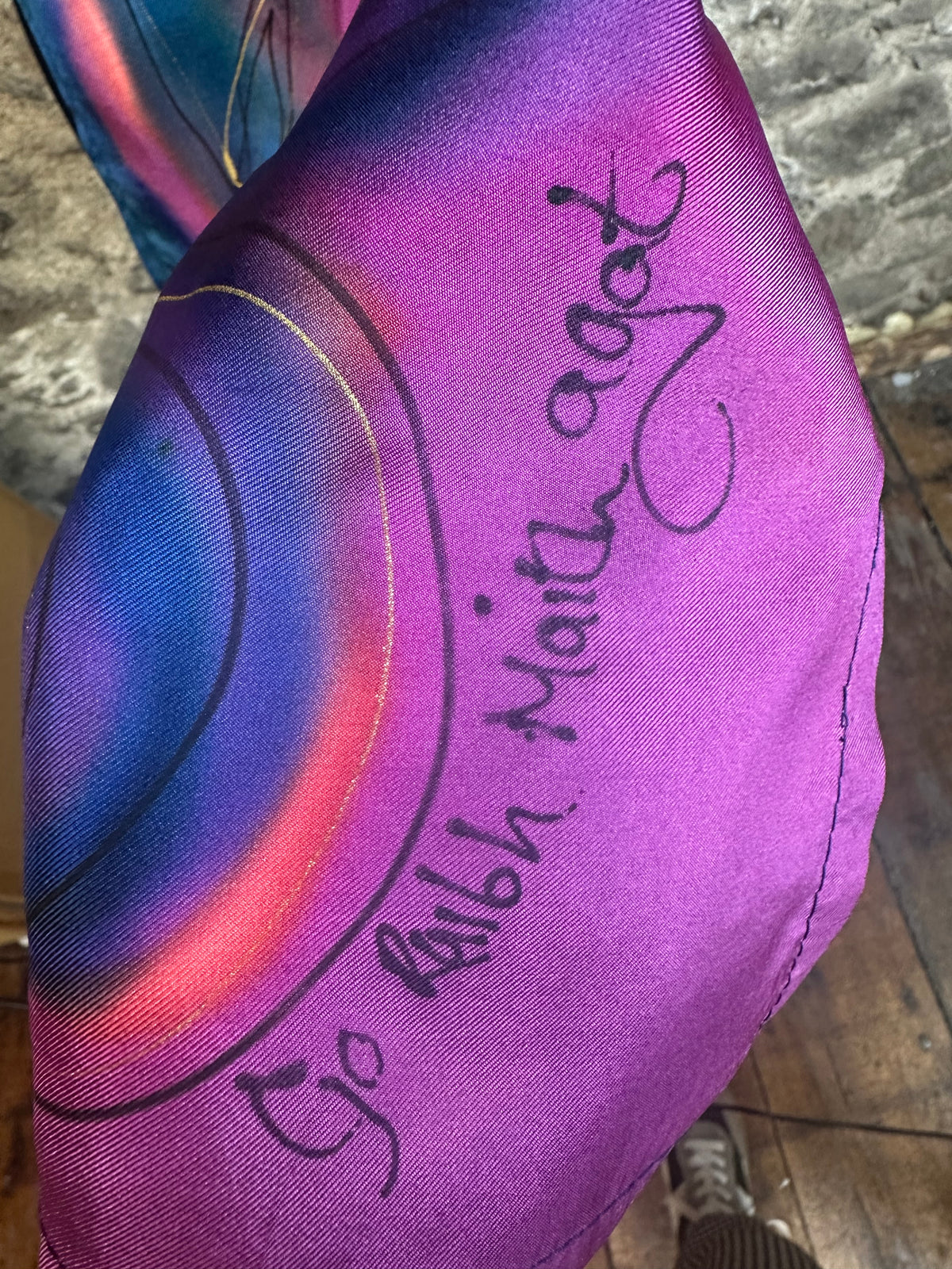 Lorsha “go raibh maith agat “ thankyou silk scarf