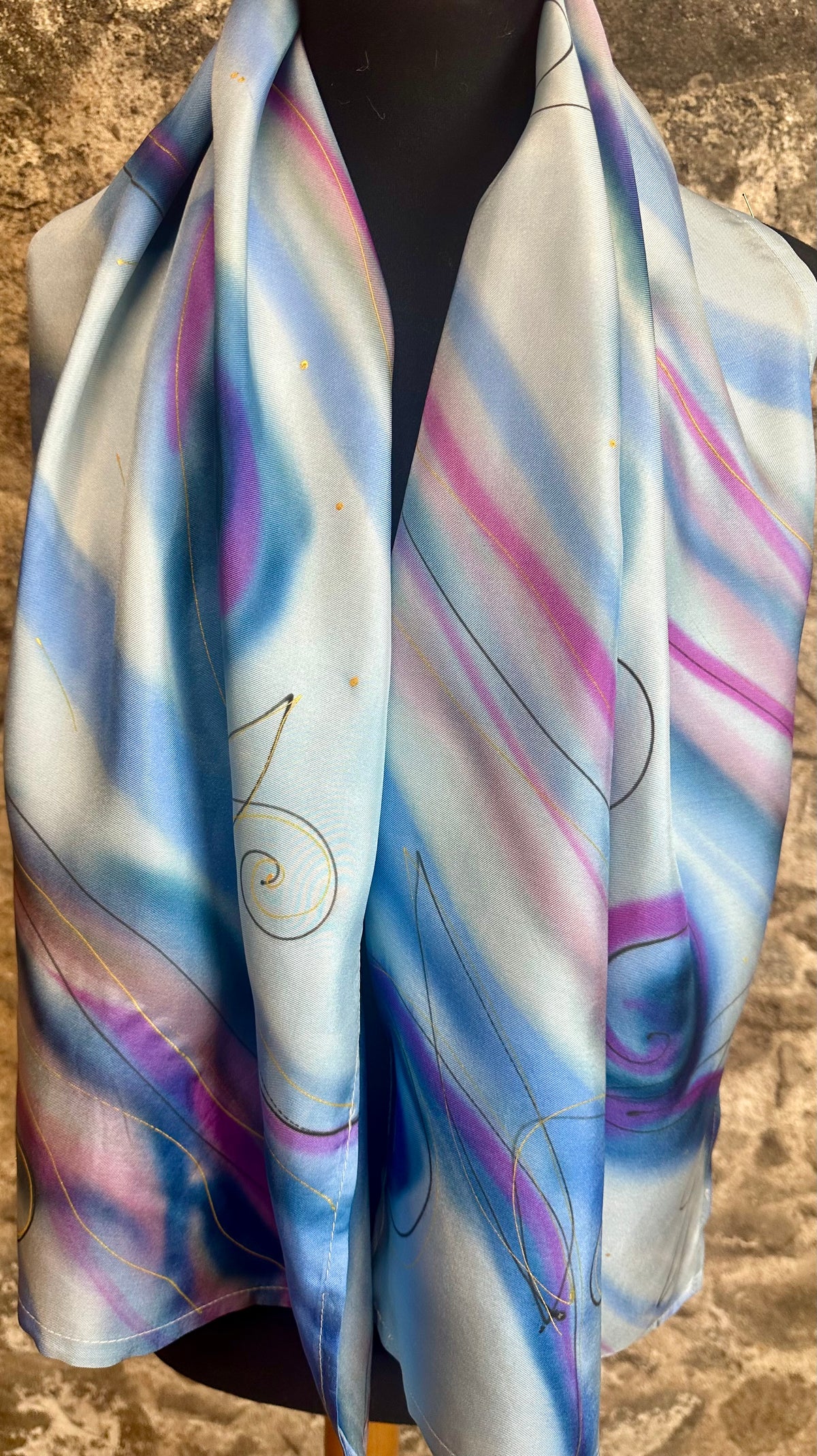 Lorsha Handpainted silk scarfs