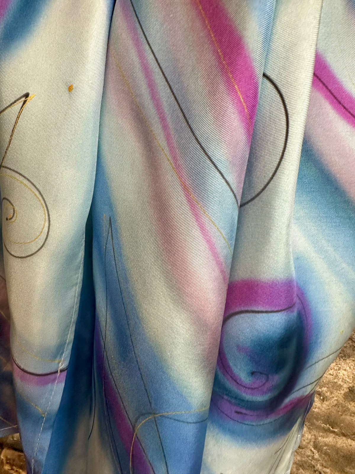 Lorsha Handpainted silk scarfs