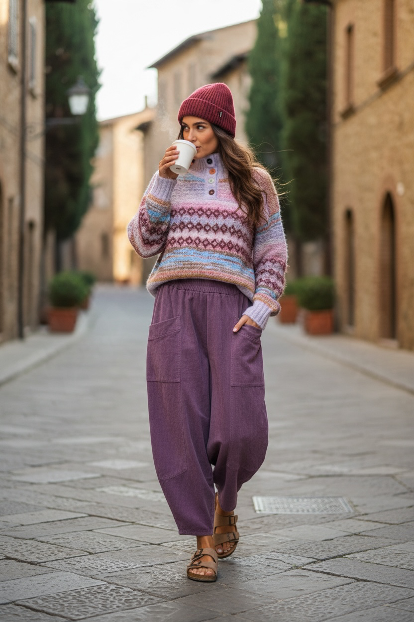 The “ Jane “ lilac super soft silver flecked knit
