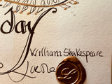 “Come what come …” William Shakespeare