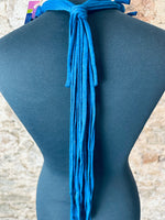 “Abby” The Colourful Edit , petrol blue handmade collar